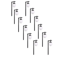 Outdoor Landscape Lighting LED 12V Low Voltage CDPS71 4x/8x/12x Package 3W 3000K Warm White Integrated LED Globe Path Light 12V Low Voltage Outdoor Landscape Lighting 12 Pack