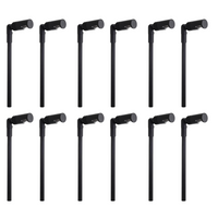 Outdoor Landscape Lighting LED 12V Low Voltage KL108 4x/8x/12x Package Low Voltage 3W 2700K G4 LED Directional Combo Path and Area Light Outdoor Lighting MR16 Socket Black 12 Pack