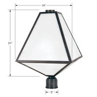 Outdoor Landscape Lighting LED 12V Low Voltage Brian Patrick Flynn Glacier 3 Light Outdoor Post Light 14