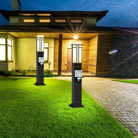 Outdoor Landscape Lighting LED 12V Low Voltage CPLA10 Outdoor Aluminum Post Mounted Lantern Light with 40