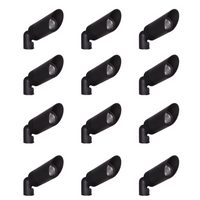 Outdoor Landscape Lighting LED 12V Low Voltage KL109 4x/8x/12x Package G4 3W 2700K Warm White Integrated LED 12V AC/DC Aluminum Low Voltage Landscape Lighting Spotlight Black 12 Pack