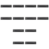 Outdoor Landscape Lighting LED 12V Low Voltage STB16 4x/8x/12x Package 2W LED Cast Brass 12V Low Voltage Surface Mounted Slim Horizontal Outdoor & Indoor Step Light 12 Pack Dark Brass
