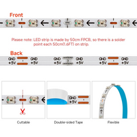 Outdoor Landscape Lighting LED 12V Low Voltage SL13 Strip Light Addressable RGB+IC WS2812B Ultra Narrow 4.54W/ft 2.7mm 16.4ft DC12V Low Voltage LED Indoor IP30 0807 SMD Tape Light