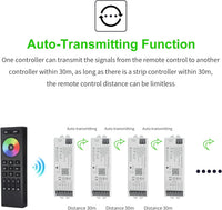 Outdoor Landscape Lighting LED 12V Low Voltage WB5 LED Strip Light 5 in 1 Tuya Controller Compatible with Alexa and Google Assistant, for Dimming CCT RGB RGBW RGBCCT