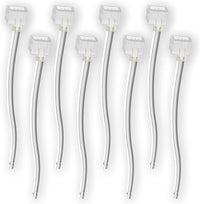 Outdoor Landscape Lighting LED 12V Low Voltage SLN 8 Pack Solderless Strip to Wire Connectors for Single Color LED 12V DC Strip Light Neon