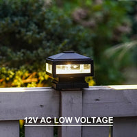 Outdoor Landscape Lighting LED 12V Low Voltage CPLA03 Modern 3000K 3W 12V AC Low Voltage Aluminum LED Post Cap Light for 4x4 or 6x6