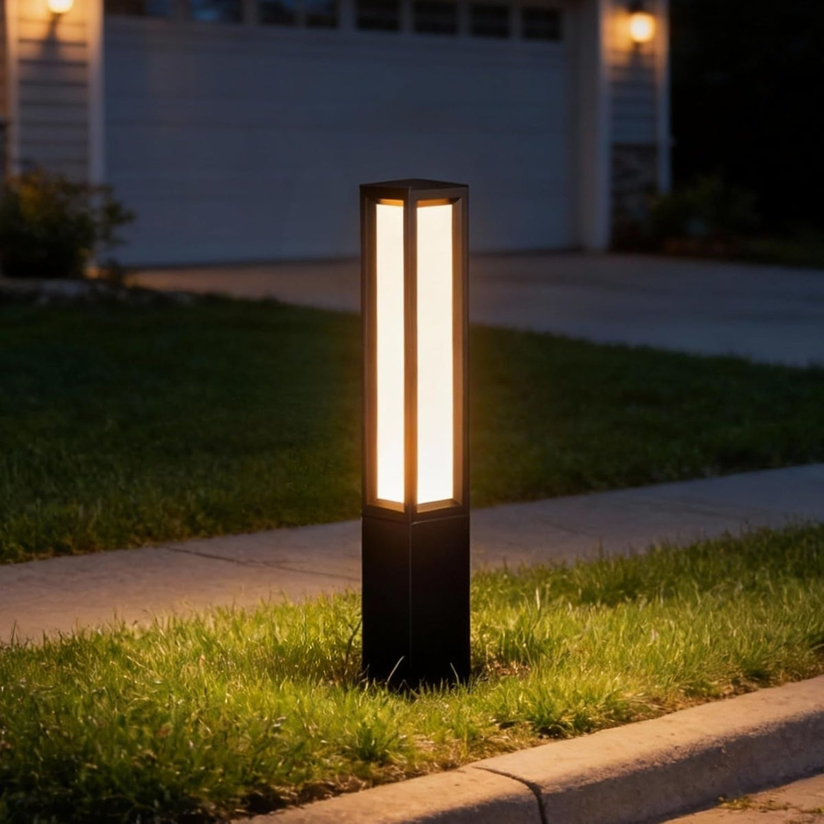 Outdoor Landscape Lighting LED 12V Low Voltage CPLA12 DC12V Low Voltage Integrated LED 3000K Outdoor Aluminum Bollard Path Light Bolted Mount Base IP65 Waterproof