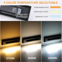 Outdoor Landscape Lighting LED 12V Low Voltage STLA07 6 Pack 12V Low Voltage 3CCT 2700K/4000K/6000K LED Aluminum Step Lights Outdoor, 2.5W Accent Lighting Fixtures