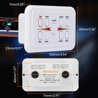 Outdoor Landscape Lighting LED 12V Low Voltage LED and Strip Light RGBW Switch Dimmer Wall Mounted Panel Controller for DC12V/24V 8A