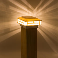 Outdoor Landscape Lighting LED 12V Low Voltage CPL01 Modern 12V AC/DC Low Voltage LED Post Cap Light for 4x4 or 5x5 Posts 120 Lumens Warm White