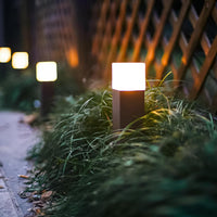Outdoor Landscape Lighting LED 12V Low Voltage ALP51 8-Pack LED Landscape Pathway Lights Package, 2700K 2W Low Voltage 12V AC Bronze Bollard Outdoor Landscape Lighting