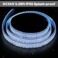 Outdoor Landscape Lighting LED 12V Low Voltage SL14 Dotted DC24V 365 nm High-Intensity UV 1M Double-Row 480 LED 22W Strip Light for Resin Curing, Fluorescence, Inspection LED Strip Lights Low Voltage Tape Light Outdoor IP65