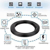 Outdoor Landscape Lighting LED 12V Low Voltage 6 Core RGBW Wire UL2464 DC 5V/12V/24V/300V for Brick Light Fixture and RGBCCT Strip Lights