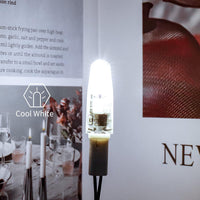 Outdoor Landscape Lighting LED 12V Low Voltage 10 Pack 120V Line Voltage G4 1.2W Bi Pin 3000K/6000K LED Silicone Capsule Bulb Energy Efficient Light