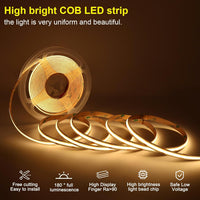 Outdoor Landscape Lighting LED 12V Low Voltage SLMS01 Intelligent Motion Sensor LED COB Strip Light Stair Light Kit 16 or 20 Stairs, Step by Step Control with Remote PIR & Light Sensor Control