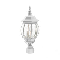 Outdoor Landscape Lighting LED 12V Low Voltage Frontenac Candelabra Base 3 Light Bulb Socket Medium Outdoor Post Top Lantern 21