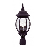 Outdoor Landscape Lighting LED 12V Low Voltage Frontenac Candelabra Base 3 Light Bulb Socket Medium Outdoor Post Top Lantern 21