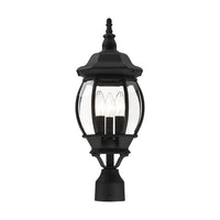 Outdoor Landscape Lighting LED 12V Low Voltage Frontenac Candelabra Base 3 Light Bulb Socket Medium Outdoor Post Top Lantern 21