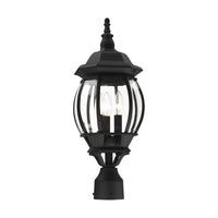 Outdoor Landscape Lighting LED 12V Low Voltage Frontenac Candelabra Base 3 Light Bulb Socket Medium Outdoor Post Top Lantern 21
