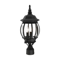 Outdoor Landscape Lighting LED 12V Low Voltage Frontenac Candelabra Base 3 Light Bulb Socket Medium Outdoor Post Top Lantern 21