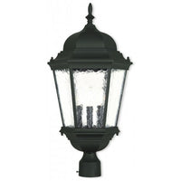 Outdoor Landscape Lighting LED 12V Low Voltage Hamilton Candelabra Base 3 Light Bulb Socket Large Outdoor Post Top Lantern 27