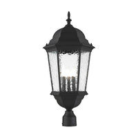 Outdoor Landscape Lighting LED 12V Low Voltage Hamilton Candelabra Base 3 Light Bulb Socket Large Outdoor Post Top Lantern 27