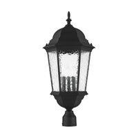 Outdoor Landscape Lighting LED 12V Low Voltage Hamilton Candelabra Base 3 Light Bulb Socket Large Outdoor Post Top Lantern 27