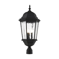 Outdoor Landscape Lighting LED 12V Low Voltage Hamilton Candelabra Base 3 Light Bulb Socket Large Outdoor Post Top Lantern 27