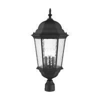 Outdoor Landscape Lighting LED 12V Low Voltage Hamilton Candelabra Base 3 Light Bulb Socket Large Outdoor Post Top Lantern 27