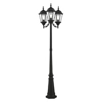 Outdoor Landscape Lighting LED 12V Low Voltage Hamilton Medium Base 3 Light Bulb Socket Outdoor 3 Head Post 86