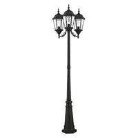 Outdoor Landscape Lighting LED 12V Low Voltage Hamilton Medium Base 3 Light Bulb Socket Outdoor 3 Head Post 86