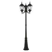 Outdoor Landscape Lighting LED 12V Low Voltage Hamilton Medium Base 3 Light Bulb Socket Outdoor 3 Head Post 86