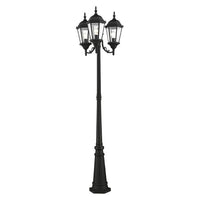 Outdoor Landscape Lighting LED 12V Low Voltage Hamilton Medium Base 3 Light Bulb Socket Outdoor 3 Head Post 86