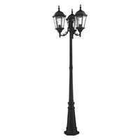 Outdoor Landscape Lighting LED 12V Low Voltage Hamilton Medium Base 3 Light Bulb Socket Outdoor 3 Head Post 86