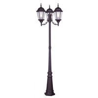 Outdoor Landscape Lighting LED 12V Low Voltage Hamilton Medium Base 3 Light Bulb Socket Outdoor 3 Head Post 86