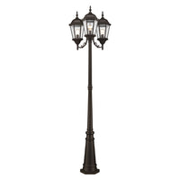 Outdoor Landscape Lighting LED 12V Low Voltage Hamilton Medium Base 3 Light Bulb Socket Outdoor 3 Head Post 86