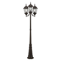 Outdoor Landscape Lighting LED 12V Low Voltage Hamilton Medium Base 3 Light Bulb Socket Outdoor 3 Head Post 86