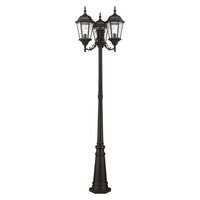 Outdoor Landscape Lighting LED 12V Low Voltage Hamilton Medium Base 3 Light Bulb Socket Outdoor 3 Head Post 86