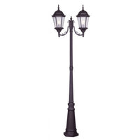Outdoor Landscape Lighting LED 12V Low Voltage Hamilton Medium Base 2 Light Bulb Socket Outdoor 2 Head Post 24.5
