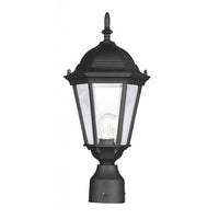Outdoor Landscape Lighting LED 12V Low Voltage Hamilton Medium Base 1 Light Bulb Socket Small Outdoor Post Top Lantern 18