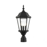 Outdoor Landscape Lighting LED 12V Low Voltage Hamilton Candelabra Base 3 Light Bulb Socket Medium Outdoor Post Top Lantern 21