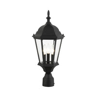 Outdoor Landscape Lighting LED 12V Low Voltage Hamilton Candelabra Base 3 Light Bulb Socket Medium Outdoor Post Top Lantern 21