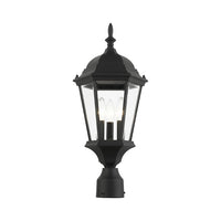 Outdoor Landscape Lighting LED 12V Low Voltage Hamilton Candelabra Base 3 Light Bulb Socket Medium Outdoor Post Top Lantern 21
