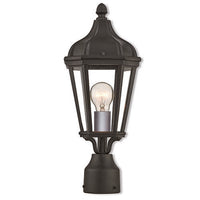 Outdoor Landscape Lighting LED 12V Low Voltage Morgan Medium Base 1 Light Bulb Socket Small Outdoor Post Top Lantern 17.75