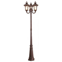Outdoor Landscape Lighting LED 12V Low Voltage Oxford Medium Base 3 Light Bulb Socket Outdoor 3 Head Post 87