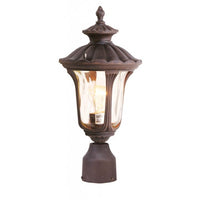 Outdoor Landscape Lighting LED 12V Low Voltage Oxford Medium Base 1 Light Bulb Socket Small Outdoor Post Top Lantern 15.5