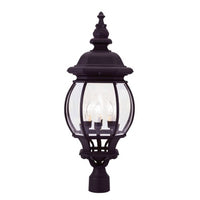 Outdoor Landscape Lighting LED 12V Low Voltage Frontenac Candelabra Base 4 Light Bulb Socket Large Outdoor Post Top Lantern 26.5