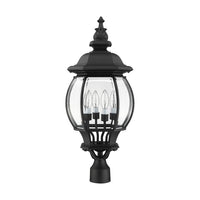 Outdoor Landscape Lighting LED 12V Low Voltage Frontenac Candelabra Base 4 Light Bulb Socket Large Outdoor Post Top Lantern 26.5