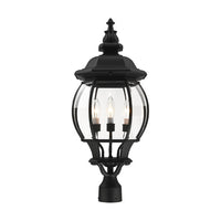 Outdoor Landscape Lighting LED 12V Low Voltage Frontenac Candelabra Base 4 Light Bulb Socket Large Outdoor Post Top Lantern 26.5