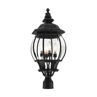 Outdoor Landscape Lighting LED 12V Low Voltage Frontenac Candelabra Base 4 Light Bulb Socket Large Outdoor Post Top Lantern 26.5
